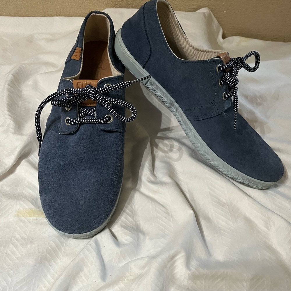 Fly London Sesh Blue Lace Up Shoes